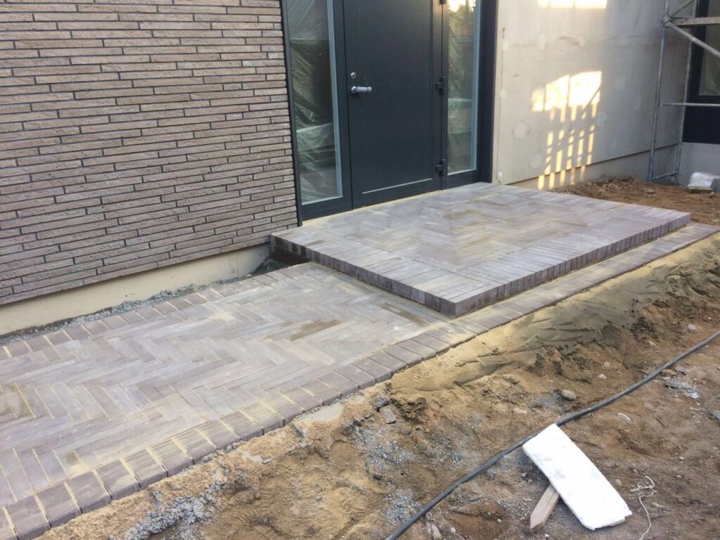 Trinkelių klojimas - atliktas darbas