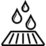 Lietaus nubėgimo įrengimas