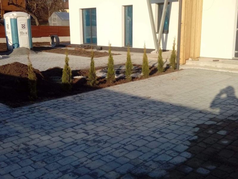 Trinkelių klojimas - atliktas darbas