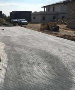 Trinkelių klojimas - atliktas darbas