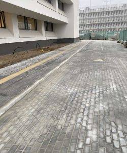 Trinkelių klojimas - atliktas darbas