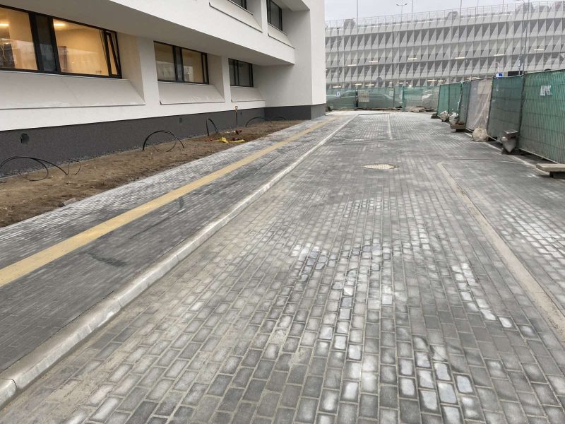 Trinkelių klojimas - atliktas darbas