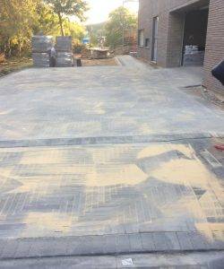 Trinkelių klojimas - atliktas darbas