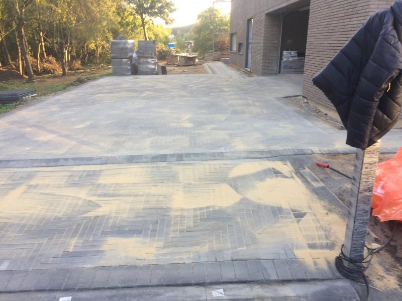 Trinkelių klojimas - atliktas darbas