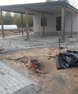 Trinkelių klojimas - atliktas darbas