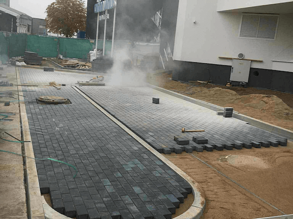 Trinkelių klojimo pavyzdys