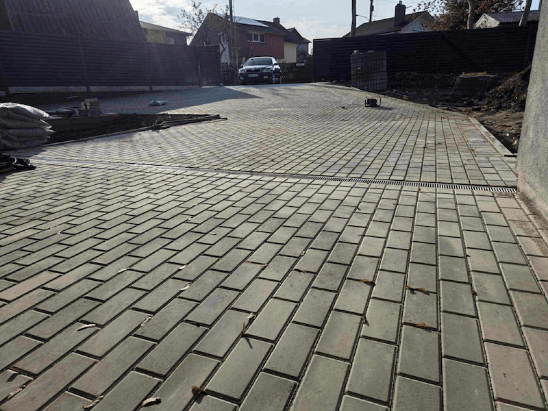 Trinkelių klojimo pavyzdys